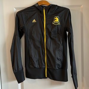B.A.A. Adidas black and yellow jacket with hood